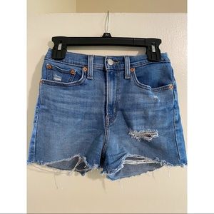 Levi high rise Jean shorts
